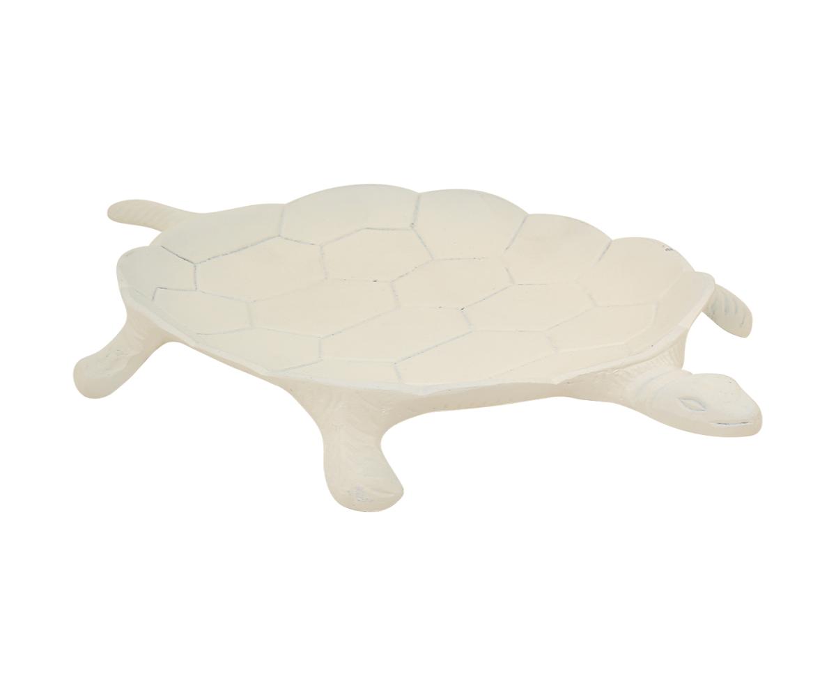 Metallic White Turtle Tray