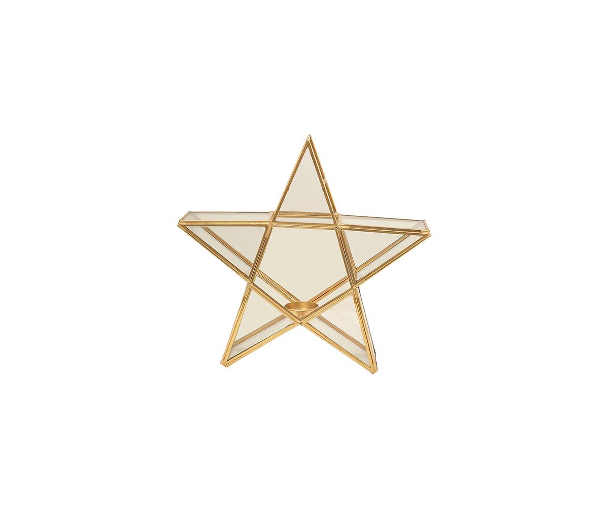 Golden Star Candle Holder